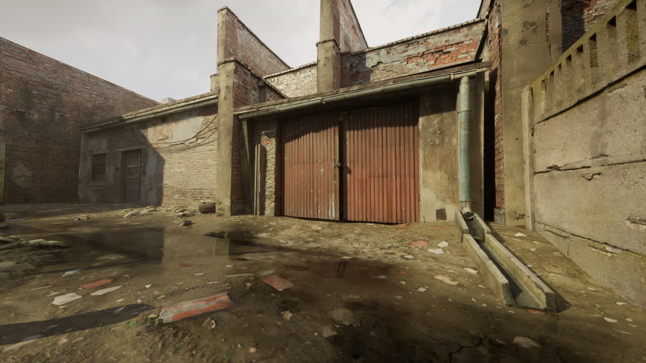 ⁇ 은 폐허가 된 공업 건물