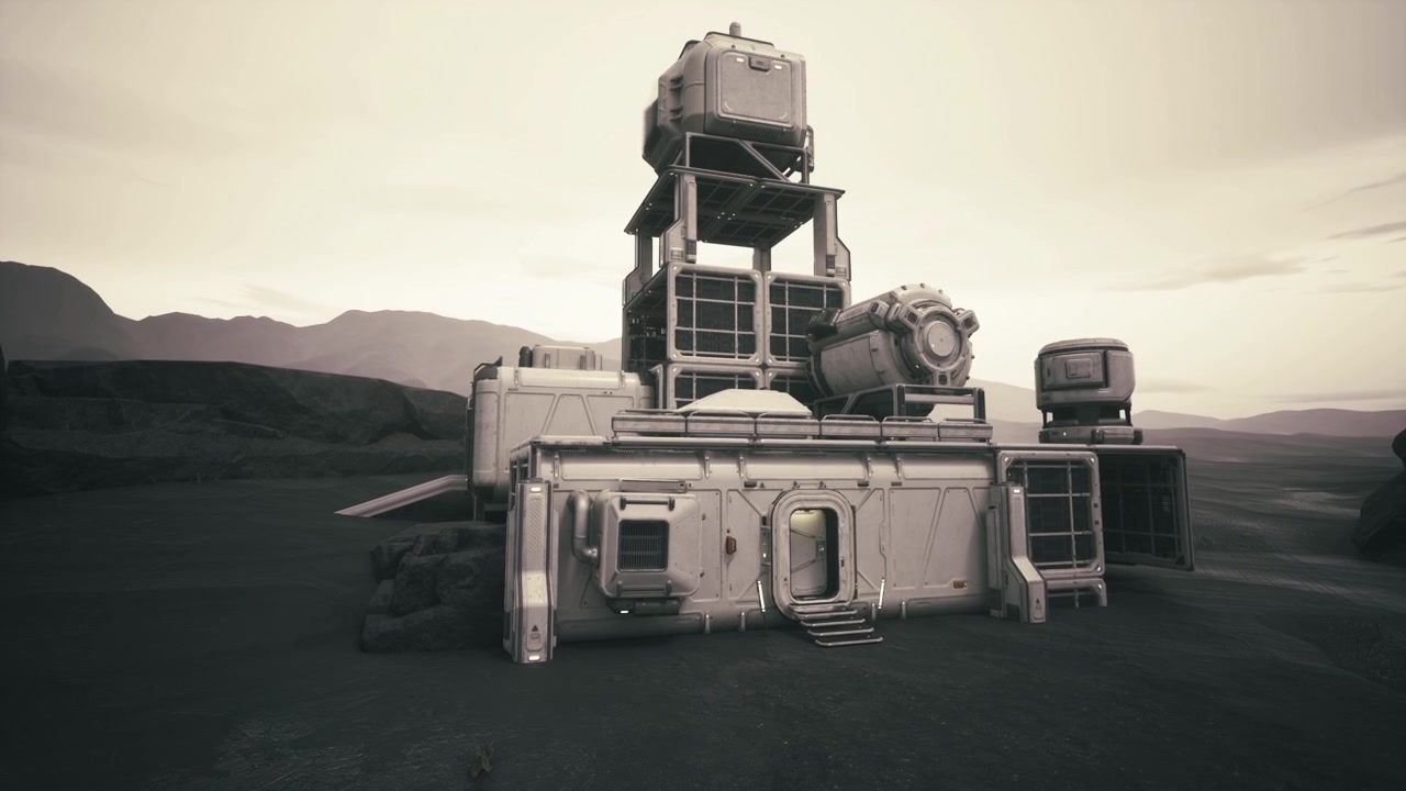 Miniature space station designed for resource extraction and handling