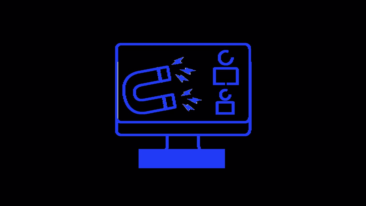 Animation zur Lead-Generierung im digitalen Marketing auf einem Computerbildschirm