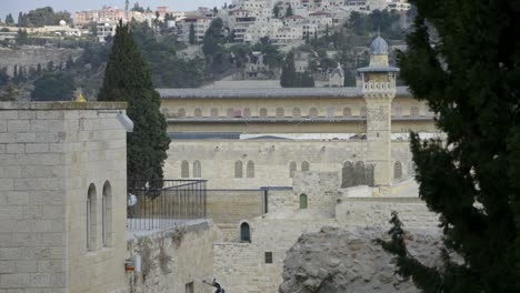 Una-Vista-Del-Barrio-Judío-De-La-Ciudad-Vieja-De-Jerusalén,-Israel