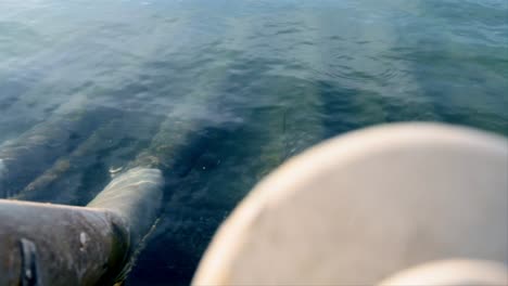 large water pipes in reservoir