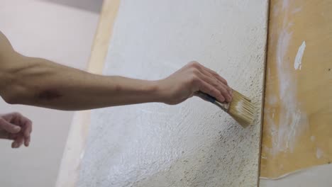 painting a textured wall