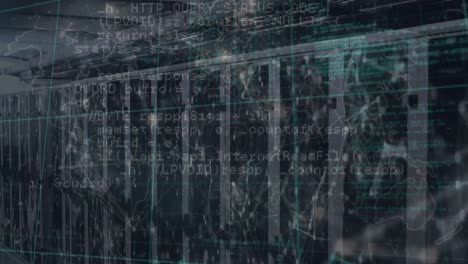 animation of data processing over computer servers