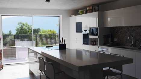 modern apartment - in the kitchen sunrise summer dolly reveal