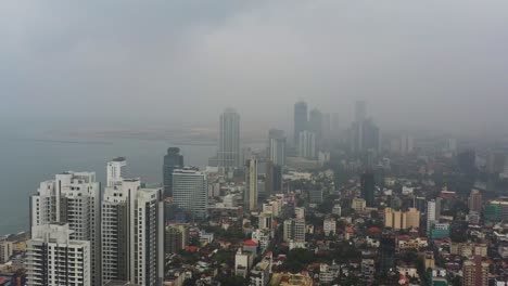 vista de la ciudad de colombo desde arriba. sri lanka.