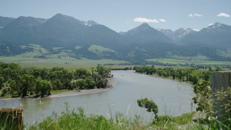 paradise valley yellowstone river livingston montana usa