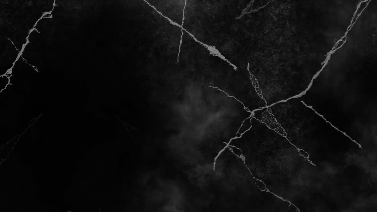 Crepe e Linee Bianche Dinamiche su uno Sfondo Astratto Nero