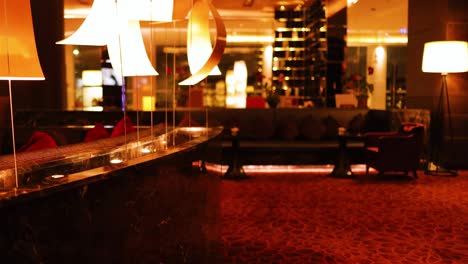 luxurious bar setting with ambient lighting