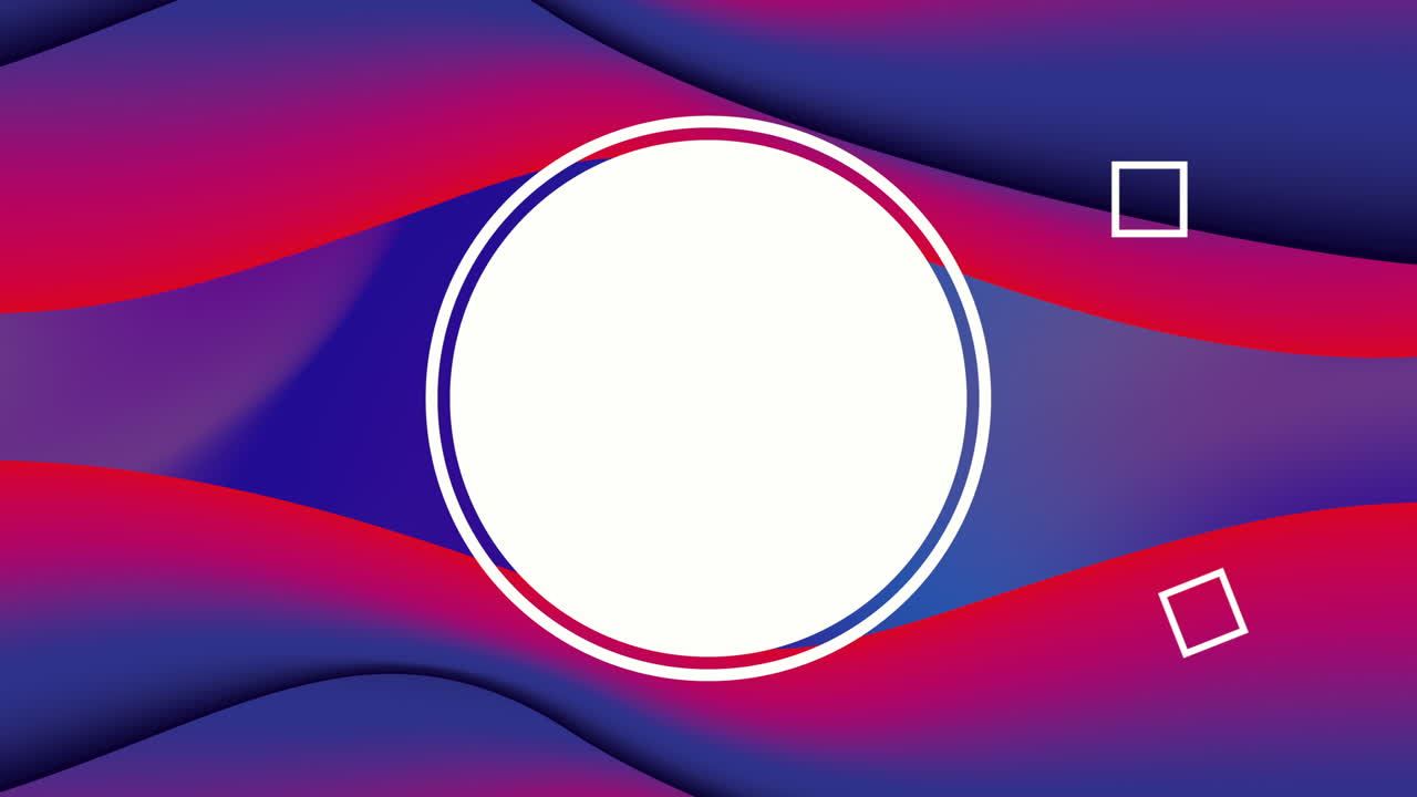 colores y figuras geométricas animación con marco circular