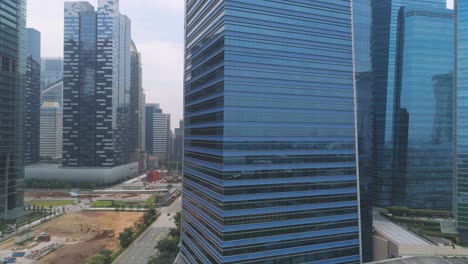 singapore city skyline - modern skyscrapers