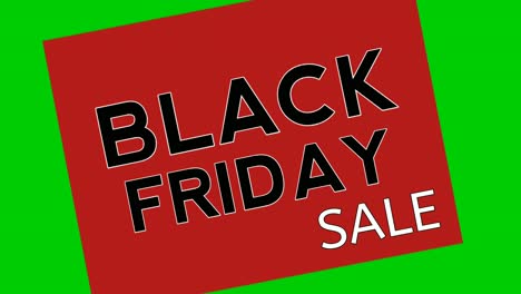 Black-Friday-Sale-Animationstext,-Bewegungsgrafiken-Auf-Grünem-Hintergrund