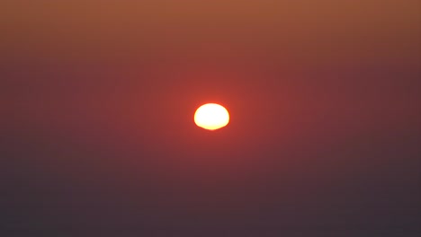 amazing red sunset over ocean