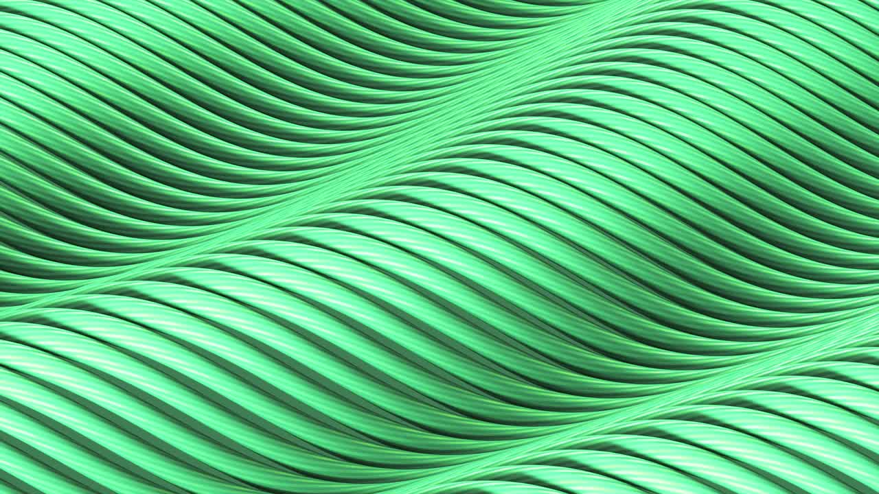 Colorful Striped Wave Loop