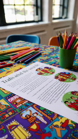 kids activity: trams and the world