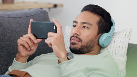 surprised, shocked man watching a scary horror