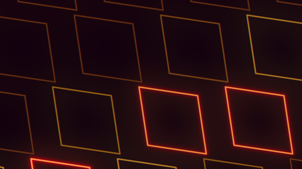 Red led hexagons pattern