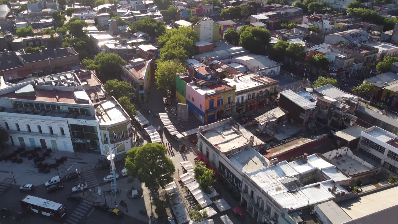 barrio chico barrio residencial la boca en buenos airis, argentina
