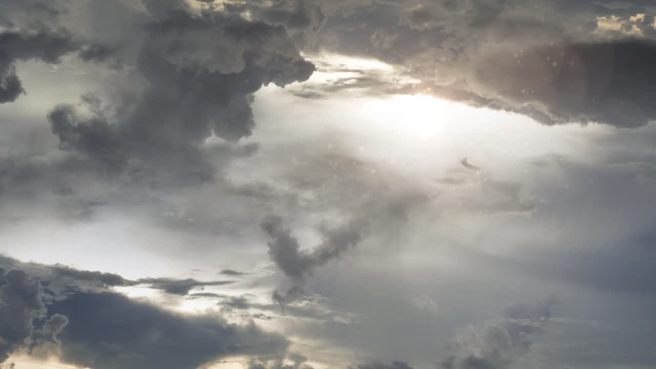 dark and bright clouds, timelapse