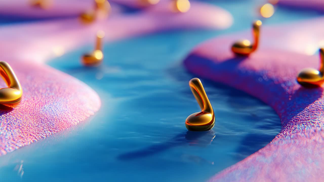 A Glimmering Symphony of Curved Pinks and Shimmering Blues: An Artistic Exploration of Fluid Forms and Vibrant Textures Capturing the Essence of Modern Design Aesthetics