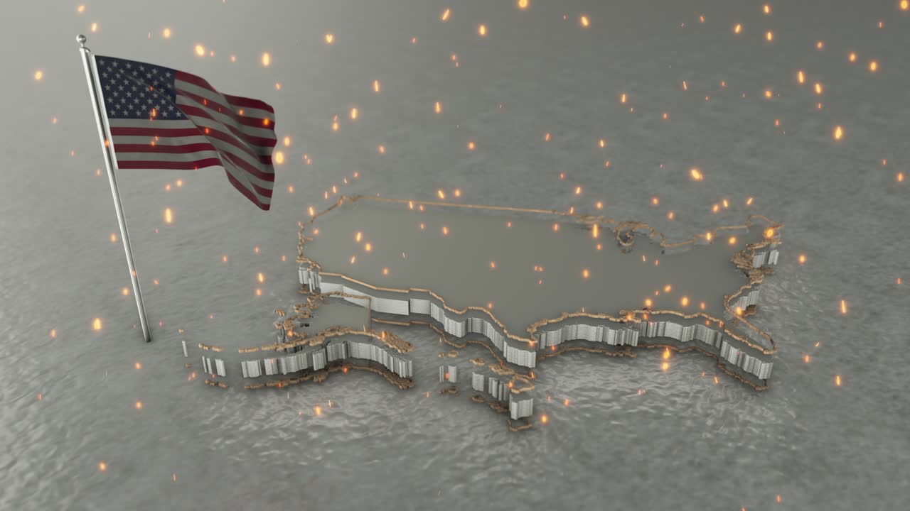 미국 지도 배경 4k