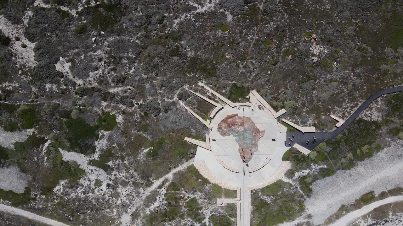 Afrika-monumentet på det sørligste punktet i Sør-Afrika