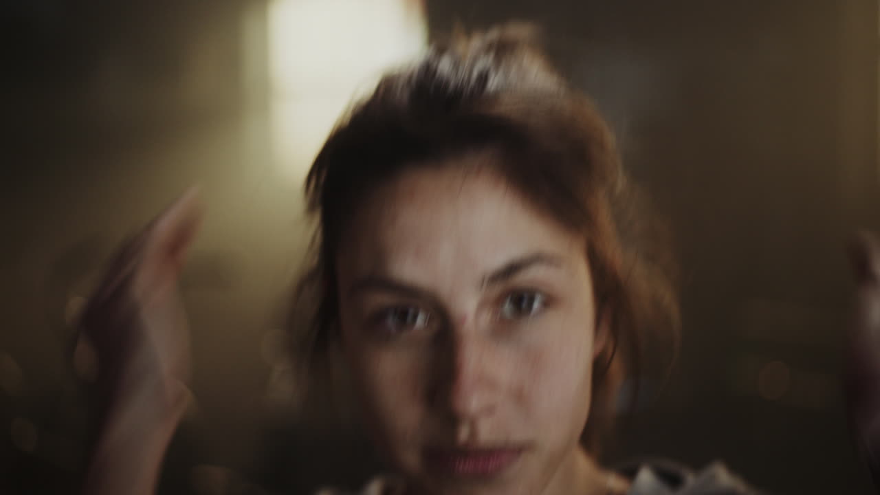 행복한 여성 초상화