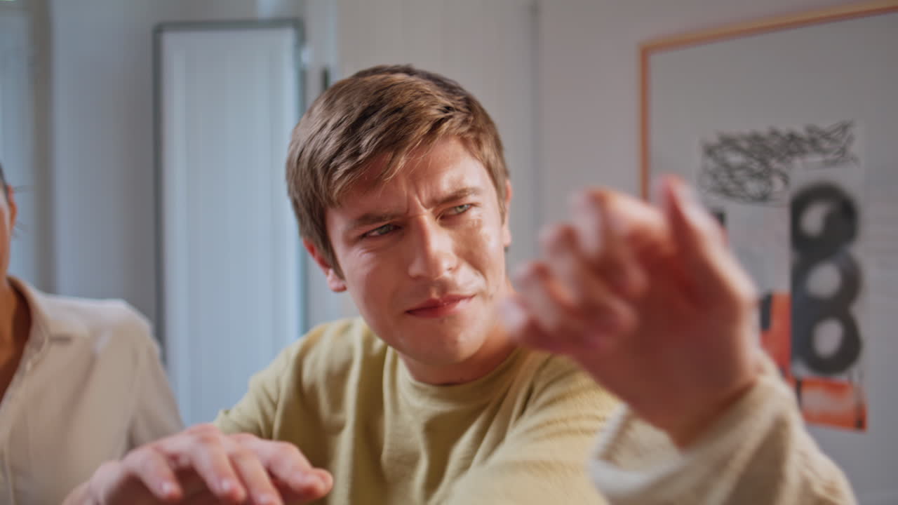 Closeup excited people dancing together having fun at meeting. Friends at party