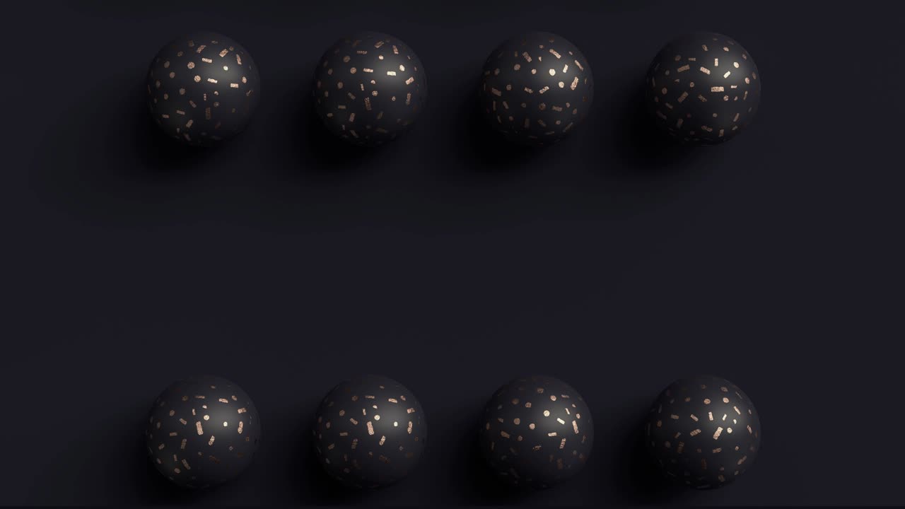 3d render motion graphic abstracto forma geométrica de cobre negro