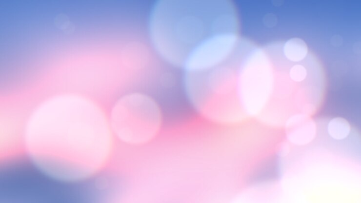 Fly white round bokeh and glitters on purple gradeint background