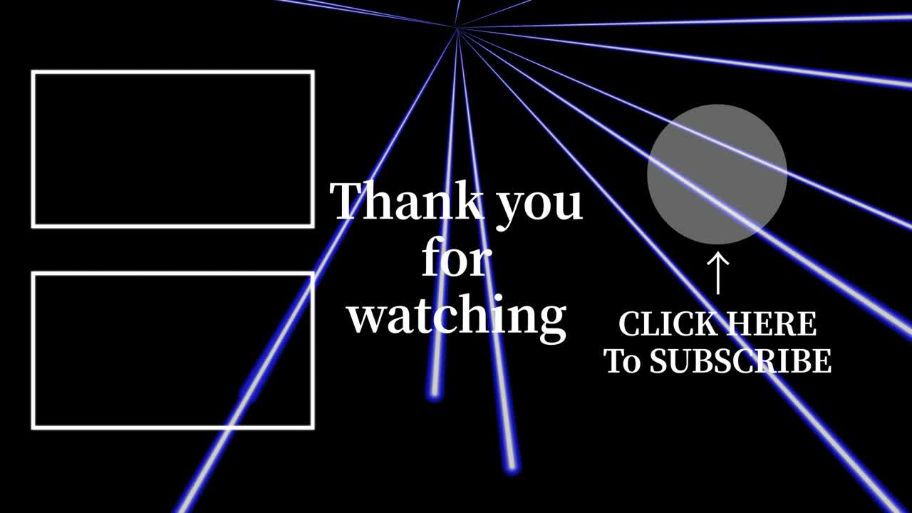 레이저 스테이지 세트  엔드 카드 엔딩 스크린 모션 그래픽