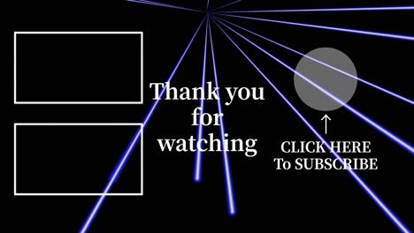 레이저 스테이지 세트  엔드 카드 엔딩 스크린 모션 그래픽