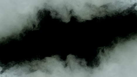 nubes de niebla y humo