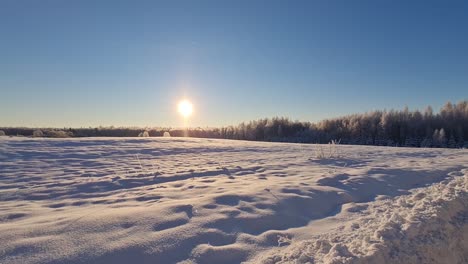 snow covered asphalt roads