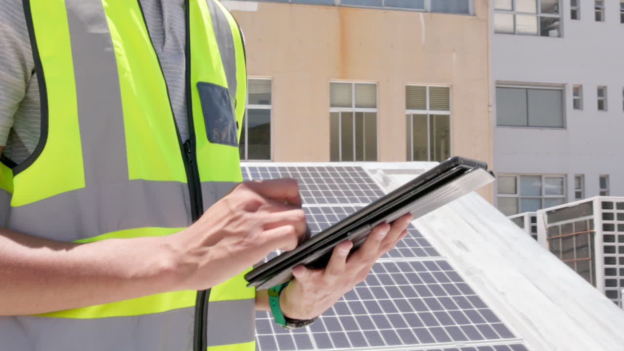 Tablet data, solar panel app