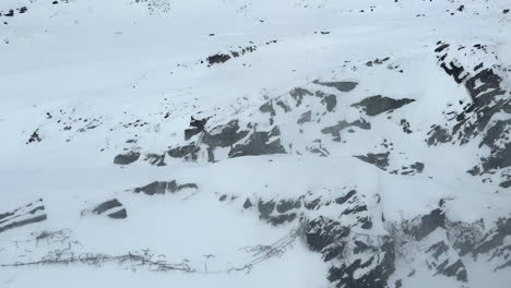 Helicopter-view-from-a-German-captured-light-tank-Renault-FT-from-the-Second-World-War-in-Finnmark,-Kongsfjord