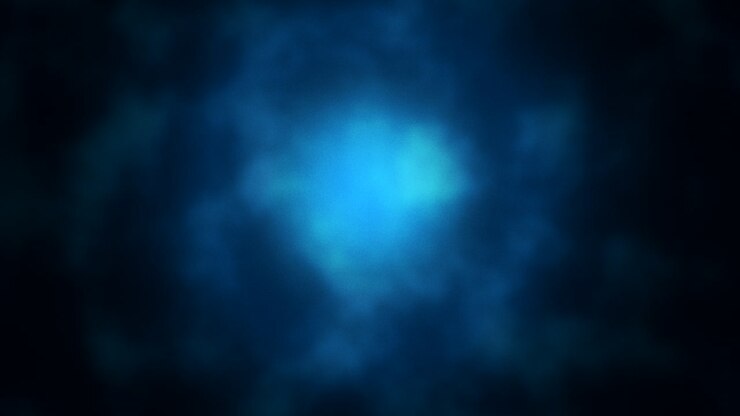 Nuvola blu profonda nello spazio oscuro