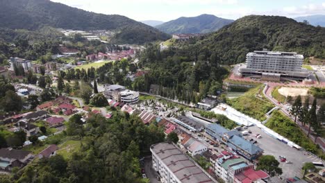 general landscape view of the brinchang district within the cameron highlands area of malaysia