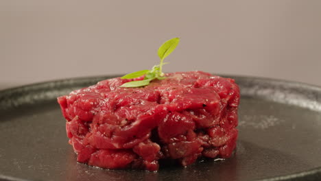 raw beef tartare