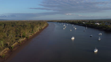 4k drone fitzroy river sunset