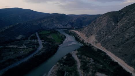 river and mountains of peru in jaen department of cajamarca