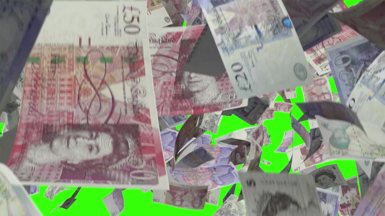 Poundsterling Inggris Berjatuhan di Layar Hijau