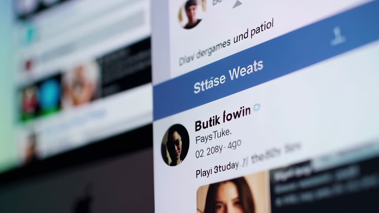 Social Media Platforms on Computer Screen