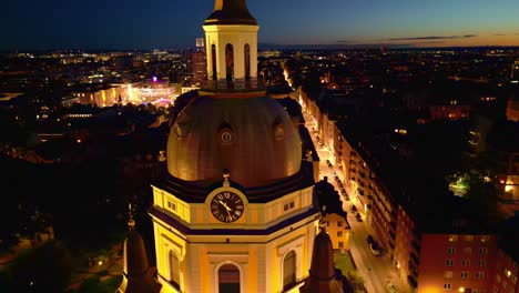 Katarina-Kirche-Stockholm-Södermalm-Am-Abend