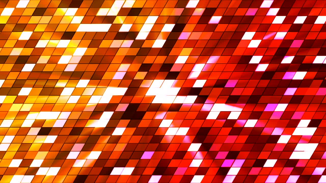 Broadcast Twinkling Slant Hi-Tech Squares, Multi Color, Abstract