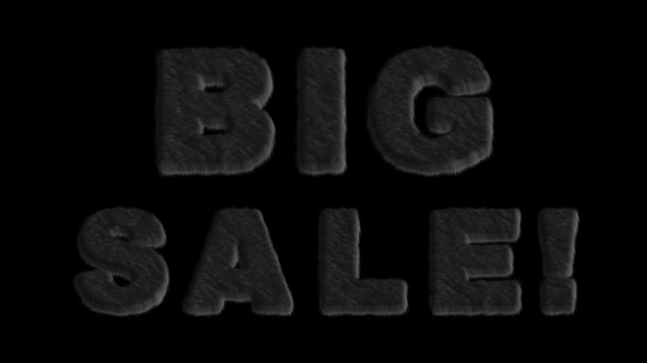 Big Sale Furry Text