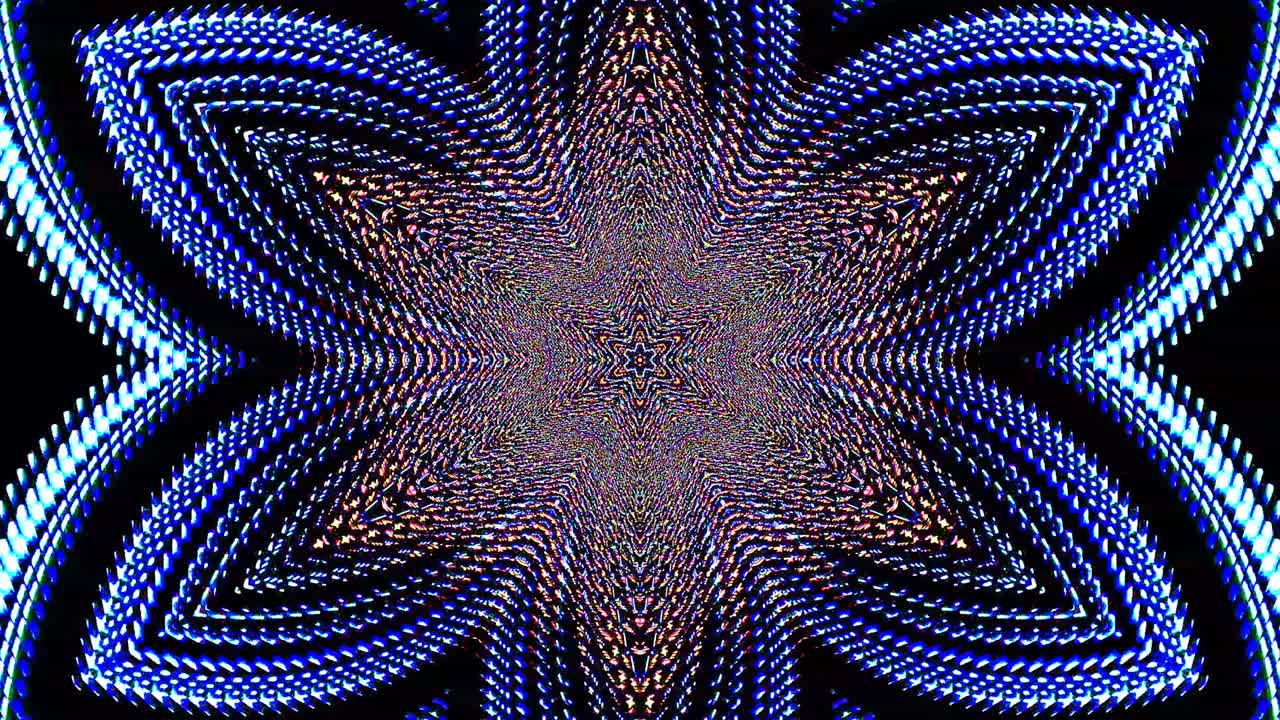 luz abstracta brillante que gobierna el color azul, caleidoscopio