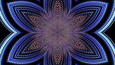 bright abstract light governing blue color, kaleidoscope