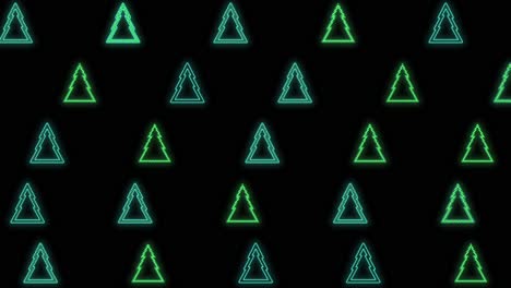 Neon-Christmas-trees-pattern