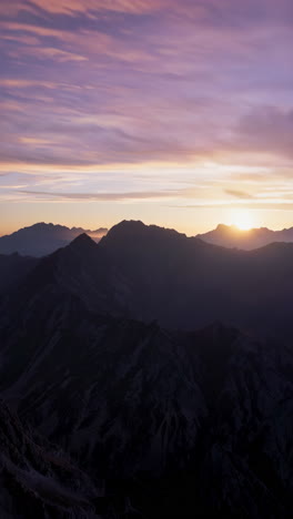 mountain sunset and sunrise views