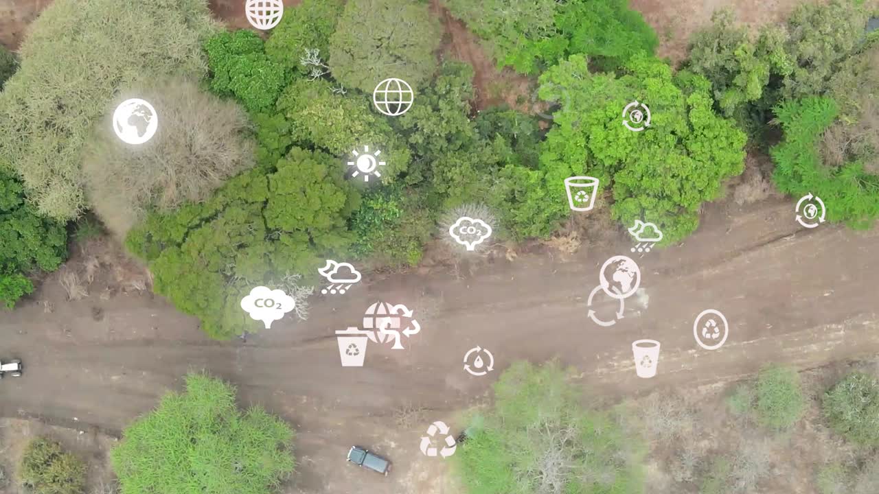 drones volando en granjas en las laderas del kilimanjaro - granjas verdes de kenia, asentamientos pobres en áfrica plantación agronómica aérea
